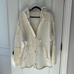 Free People Cream Cardigan